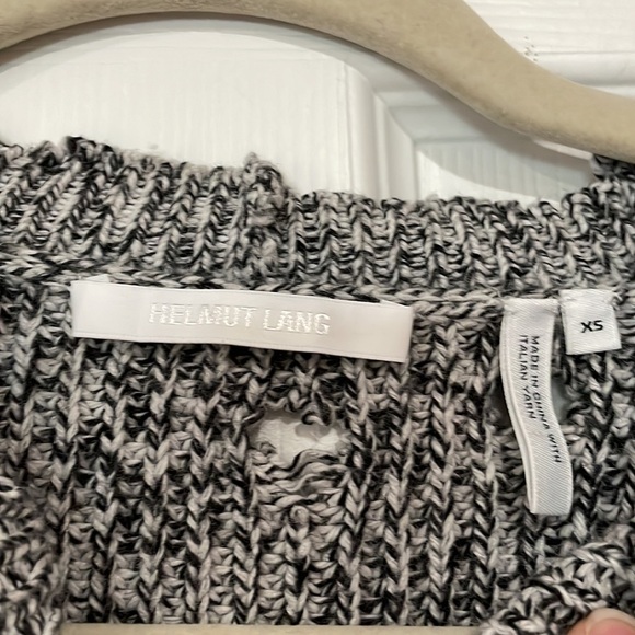 Helmut Lang Destroyed Marled Oversized Sweater XS - Picture 3 of 9
